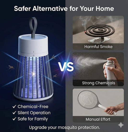 SafeHome Mosquito Defender Lamp – Electric UV Trap | Powerful Insect Killer | Family-Safe Indoor Protection