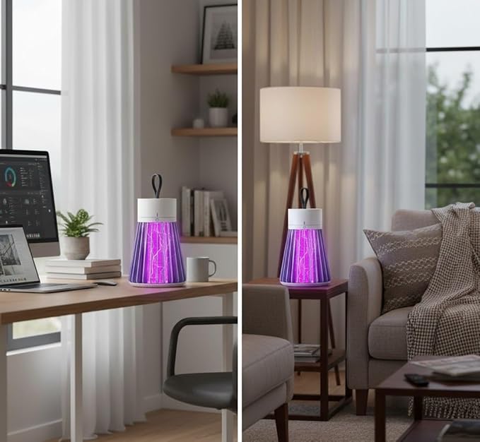 SafeHome Mosquito Defender Lamp – Electric UV Trap | Powerful Insect Killer | Family-Safe Indoor Protection