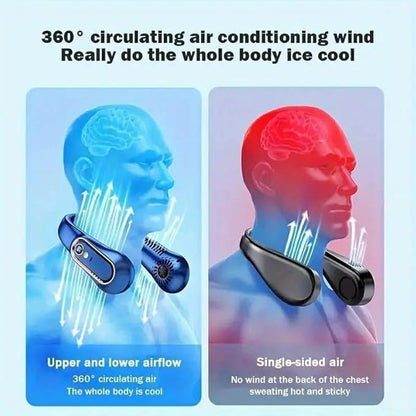 WindMate Wearable Neck Fan | Silent Airflow | Travel & Outdoor Cooling