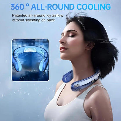 WindMate Wearable Neck Fan | Silent Airflow | Travel & Outdoor Cooling