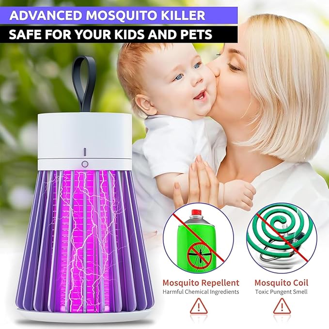 SafeHome Mosquito Defender Lamp – Electric UV Trap | Powerful Insect Killer | Family-Safe Indoor Protection