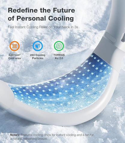 WindMate Wearable Neck Fan | Silent Airflow | Travel & Outdoor Cooling