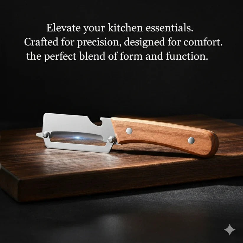 SteelCut Smart Peeler – Stainless Peeler | High-Grade Durability | Clean, Precision Peeling + Bottle Opener