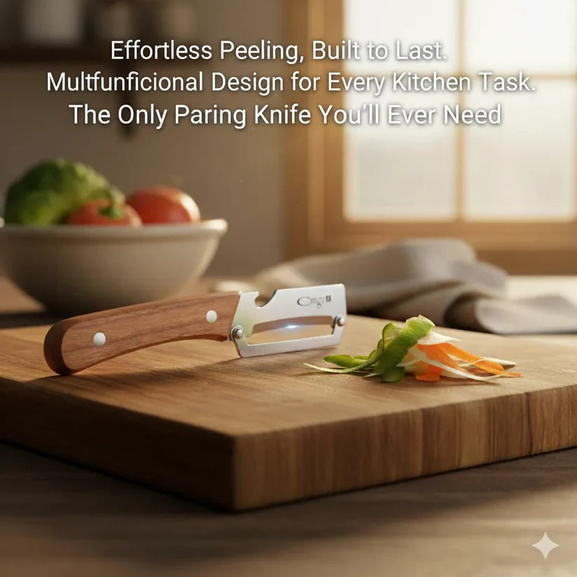 SteelCut Smart Peeler – Stainless Peeler | High-Grade Durability | Clean, Precision Peeling + Bottle Opener