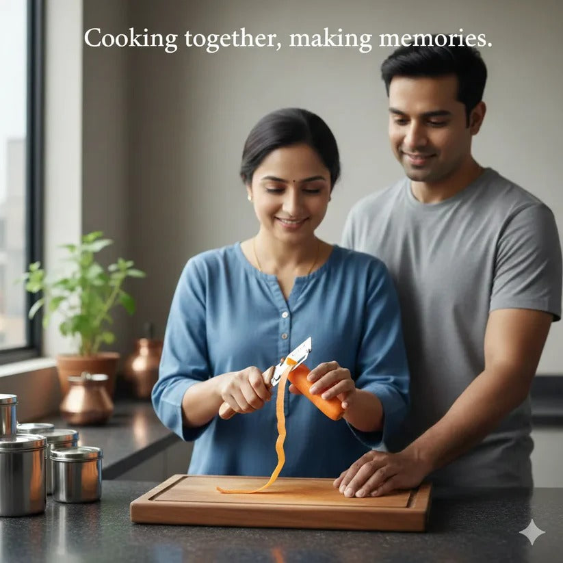 SteelCut Smart Peeler – Stainless Peeler | High-Grade Durability | Clean, Precision Peeling + Bottle Opener